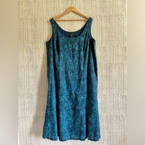 Ralph Lauren | Plus Size Linen Midi Dress